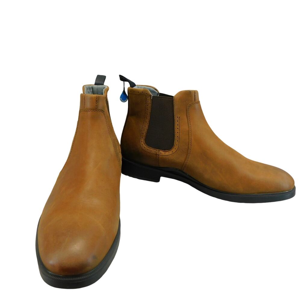 Johnston & Murphy Men's Boots Tan Oiled Full Grain Waterproof Size 11 New